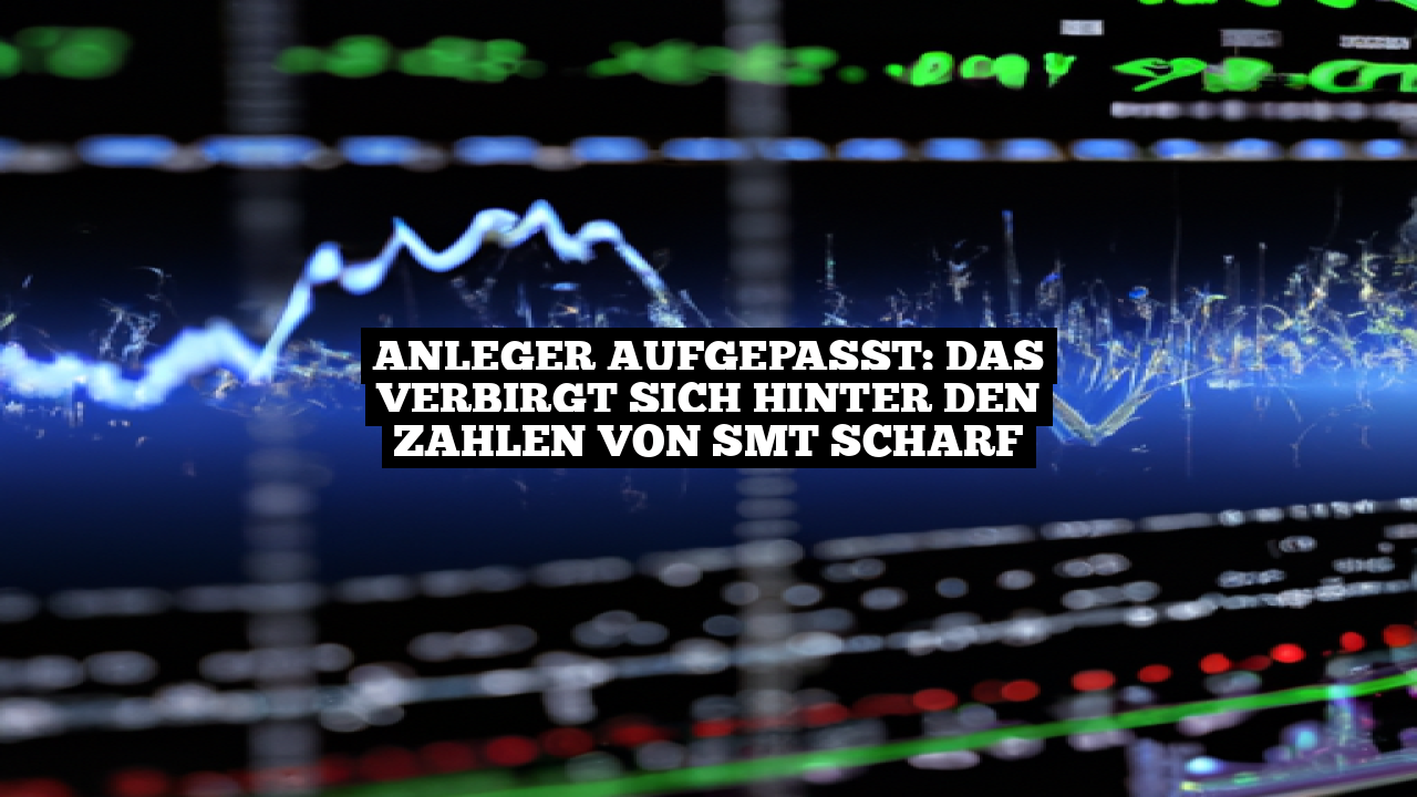 Anleger aufgepasst: Das verbirgt sich hinter den Zahlen von  SMT Scharf