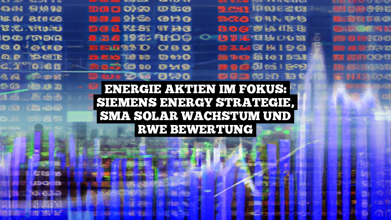 Energie Aktien im Fokus: Siemens Energy Strategie, SMA Solar Wachstum und RWE Bewertung