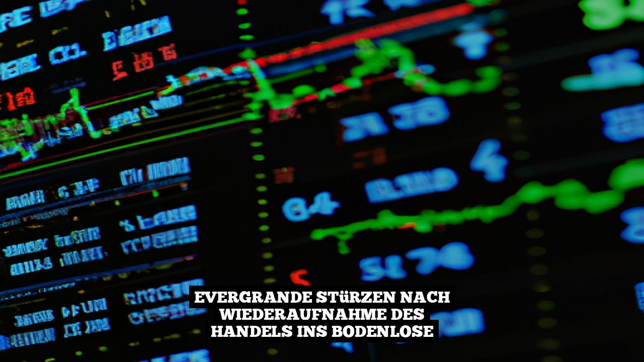 Evergrande stürzen nach Wiederaufnahme des Handels ins Bodenlose