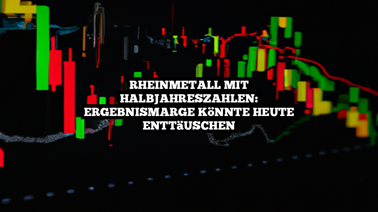 Rheinmetall mit Halbjahreszahlen: Ergebnismarge könnte heute enttäuschen