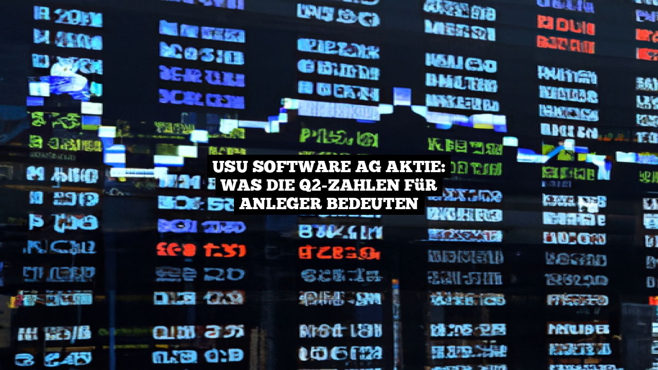 USU Software AG Aktie: Was die Q2-Zahlen für Anleger bedeuten