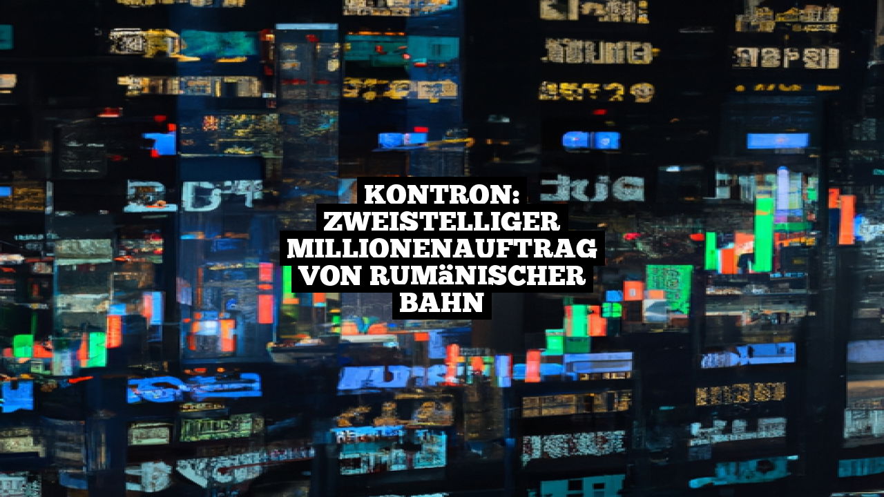 Kontron: Zweistelliger Millionenauftrag von rumänischer Bahn